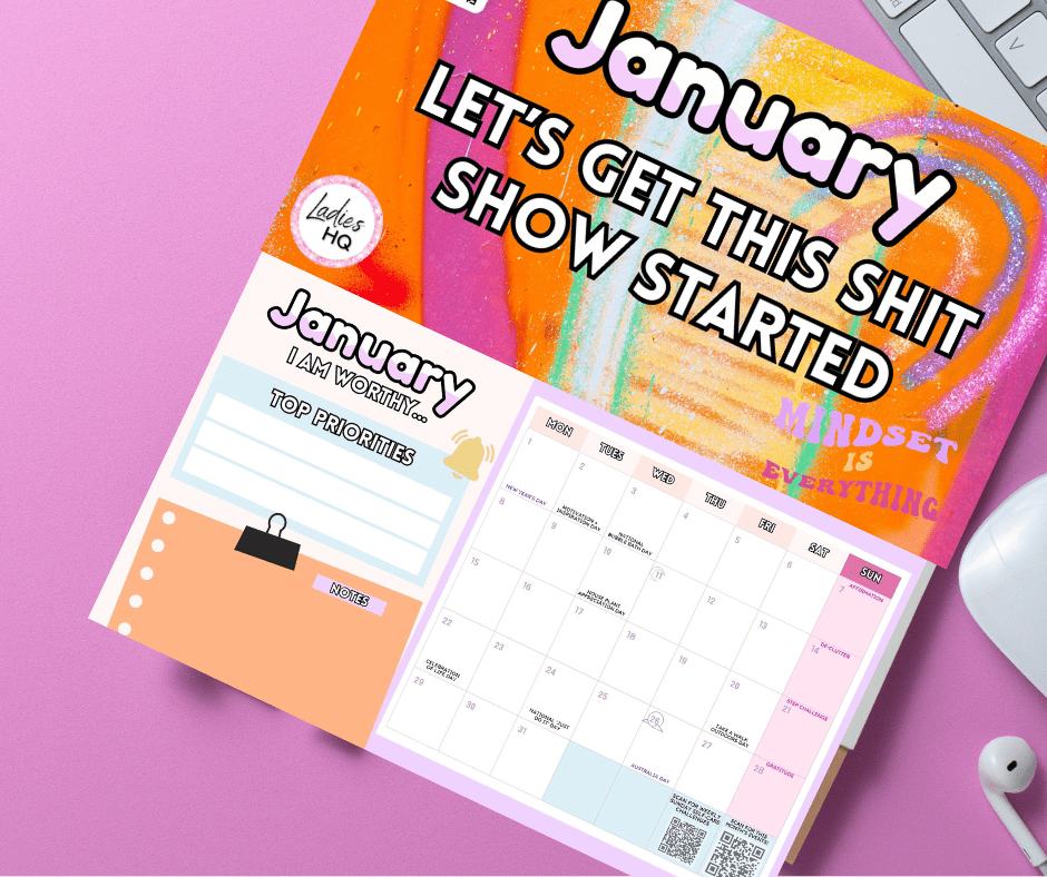 2024 Swearing Calendar/Planner [FREE SHIPPING] Ladies HQ